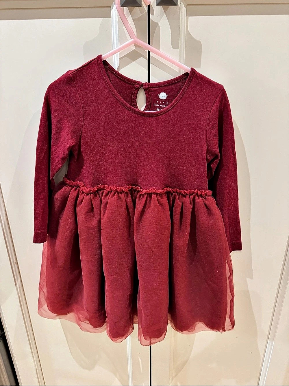 Rise Little Earthling Girls 18-24M Red Tulle Dress
